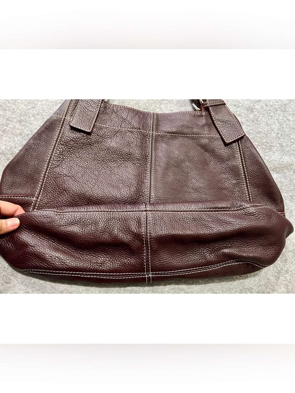 Maurizio Taiuti Purple Leather Shoulder Bag Made in Italy - Picture 5 of 17